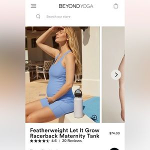 Beyond yoga maternity tank